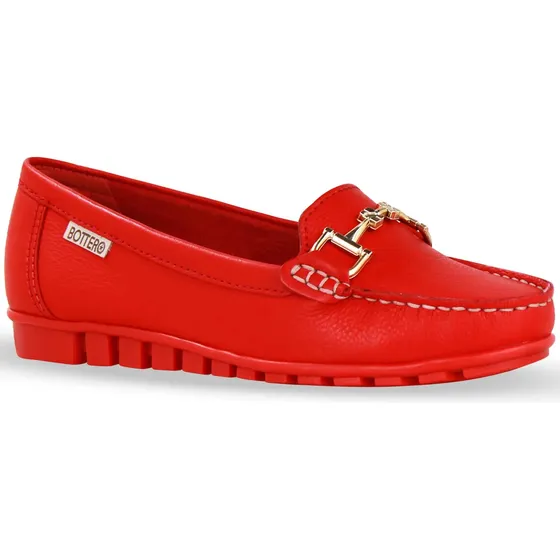 Mocassin En Cuero Bottero Dama Calidad Confort Verano