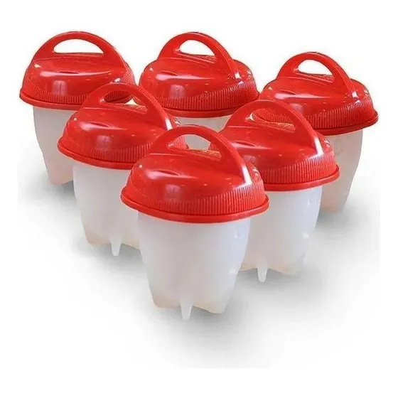Molde de silicona para cocinar huevos 6 unidades