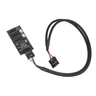 New Cable Conector Placa Base Usb 2.0 Conector De 9 Pines New Cable Conector Placa Base Usb 2.0 Conector De 9 Pines