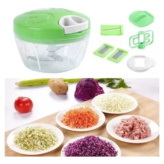 Picadora Manual Verduras Cortador De Vegetales Pica Cebolla