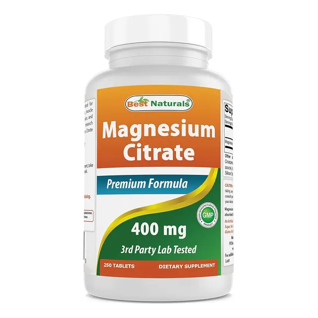 Vitaminas Americanas Citrato De Magnesio 250 Pastillas Sabor Sin Sabor