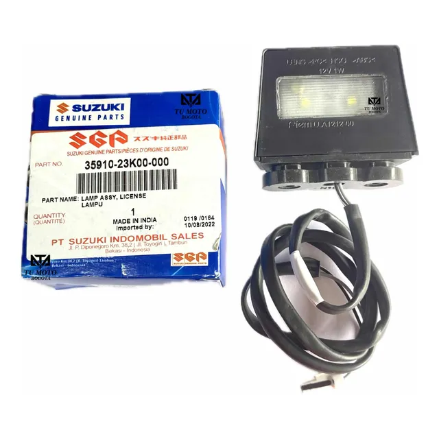 Luz Placa Trasera Gsx- S / R- Gixxer 250 / Sf -150 Fi Suzuki