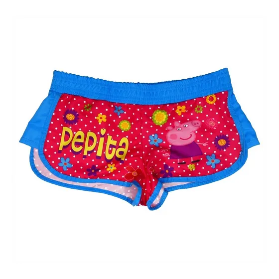 Short Playero De Niña Estampado Peppa Pig Multicolor Sapitos