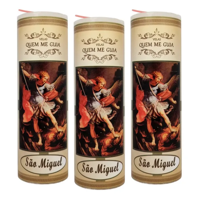 12 Velas 7 Dias São Miguel Arcanjo Linda Imagem E Oração