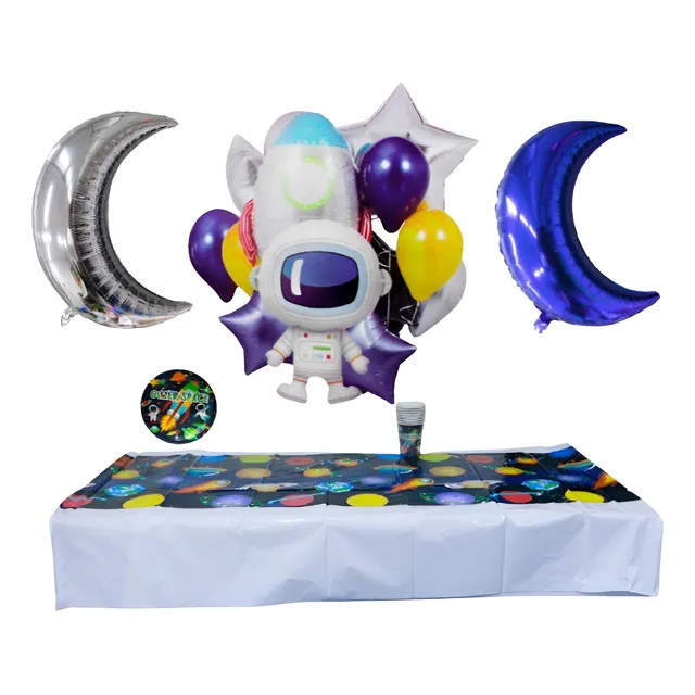 Fiesta Infantil Astronauta Kit Decoracion Todo En Uno