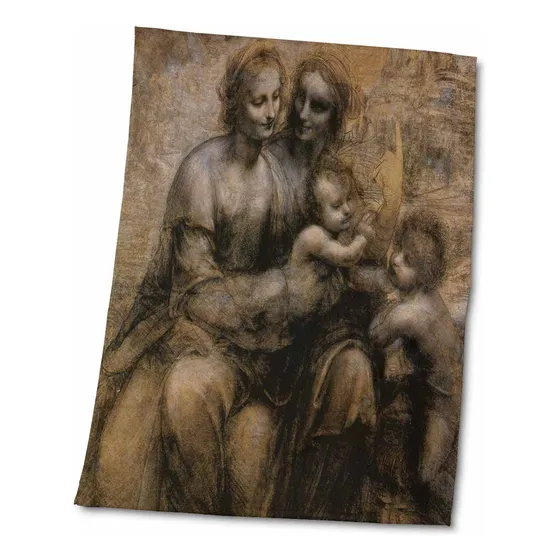 Virgen Niño Santa Ana San Juda Leonardo Vinci 1499 Toalla
