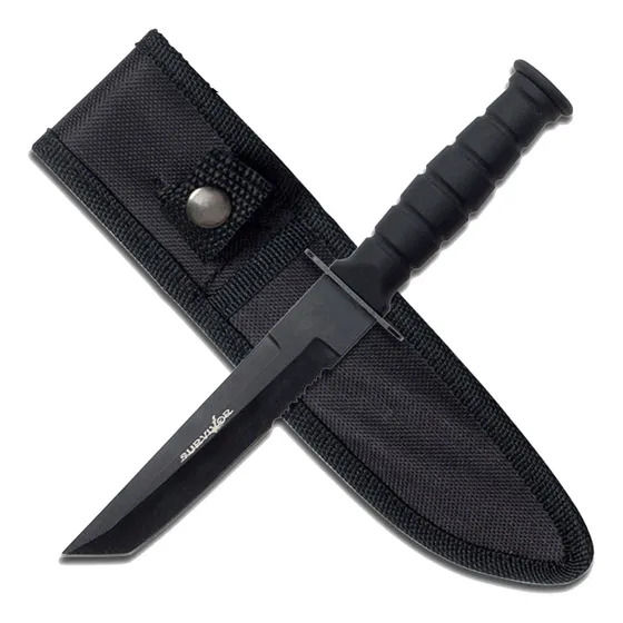 Cuchillo Supervivencia Survivor Con Funda De Nylon