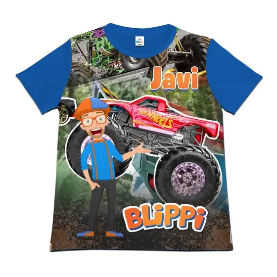 Franela Camisa Niño Niña Blippi En Poliester