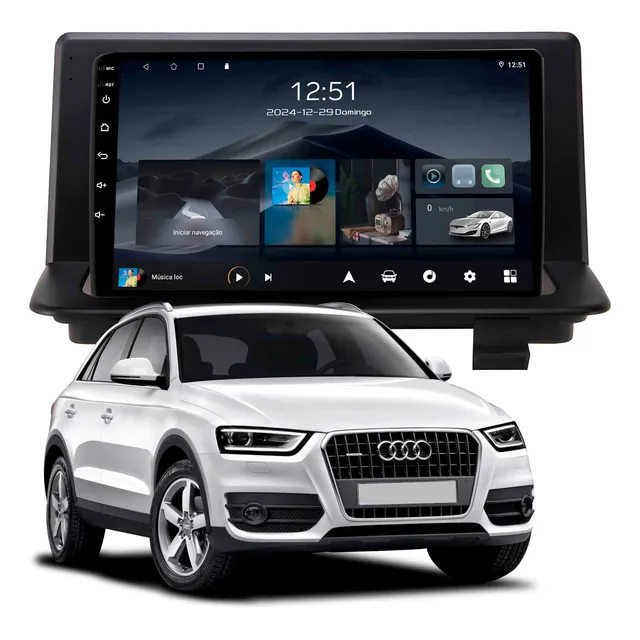 Central Multimídia Audi Q3 Ate 2019 Adak C/carplay 9''