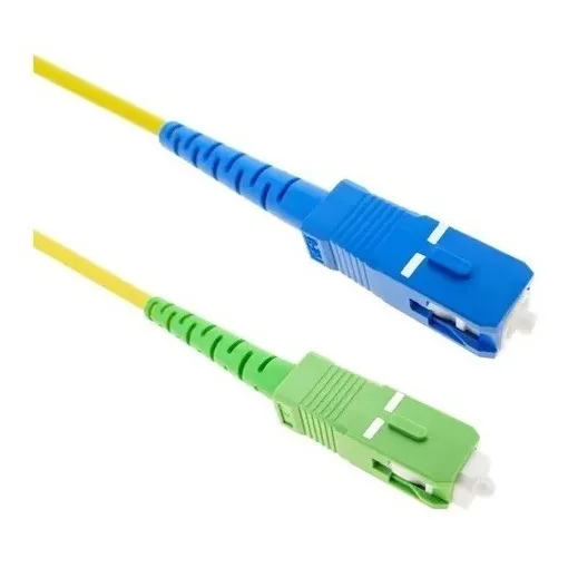 5 Unidades De Patch Cord Para Fibra Apc-upc 1m Verde/azul