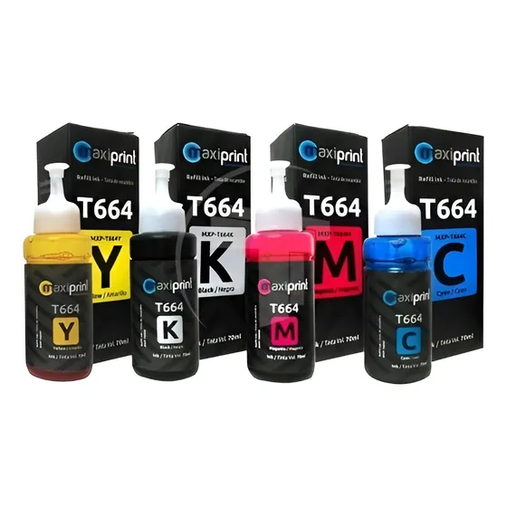 Tinta Negro Y De Color Maxiprint T664 70ml