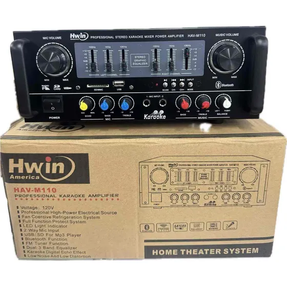 Amplificador Mezclador M110 2000w Bluetooth Usb  Microfono