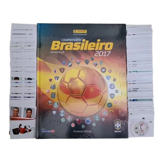 Campeonato Brasileiro 2017 Álbum Figurinhas Completo S/colar