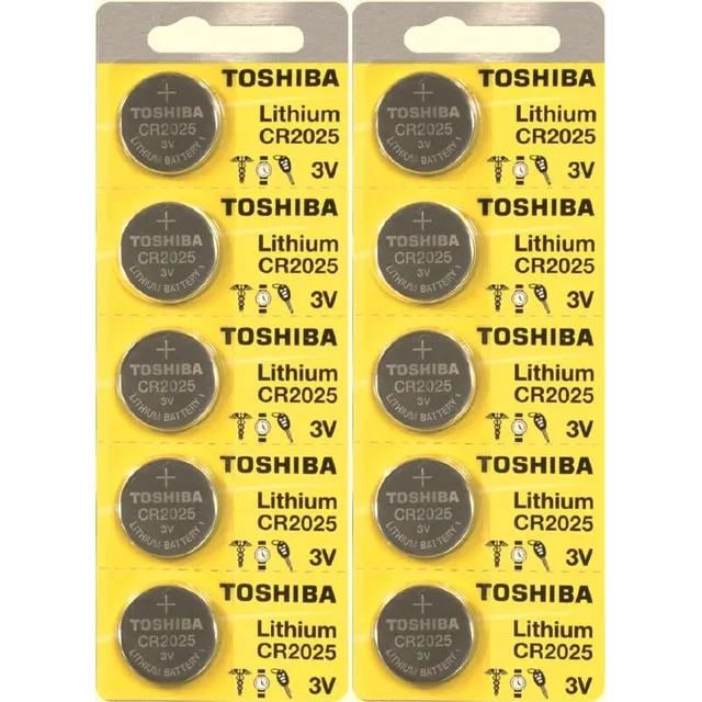 Pack X5 Pila Botón Cr2025 Toshiba Japon - Electroimporta -
