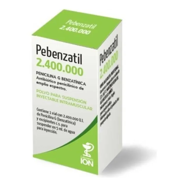 Pebenzatil Ion® 2.400.00 Ui X 1 Vial (penicilina)