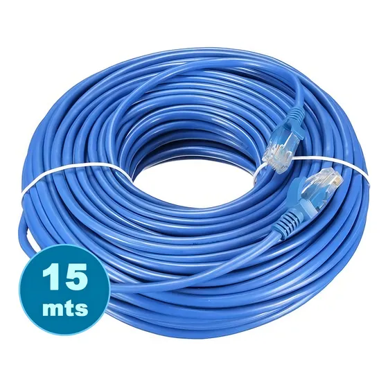 Cabo Fio Internet Rede 15 Metros C/conector Nas Pontas Rj45