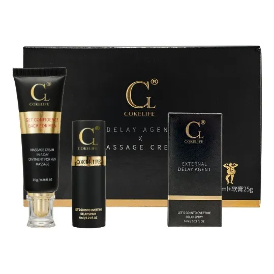 Pack Retardante Masculino Crema + Spray Naturales Cokelife