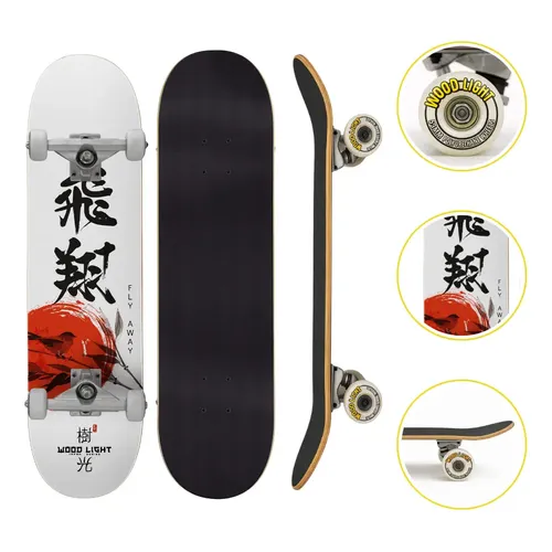Skate Street Completo Montado Semi Profissional PRO-1 Maple Beach