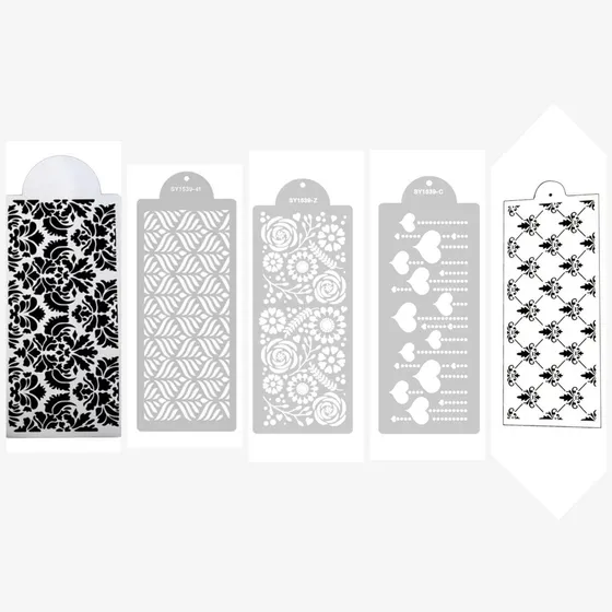 Stencils Para Decorar Tortas Repostería Set De 5 Piezas