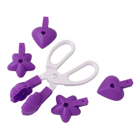 Molde Cakepop Tijera Pinza De Reposteria Corazon Estrella
