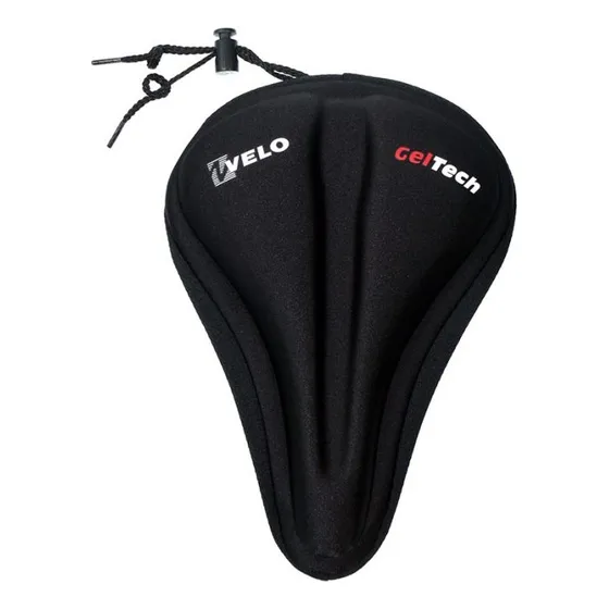 Capa De Gel Para Banco De Bicicleta Ergométrica Cor Preto