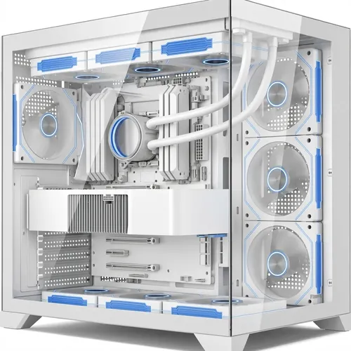 Gabinete Lian Li O11 Vision Compact Branco Atx Aquário Tampa