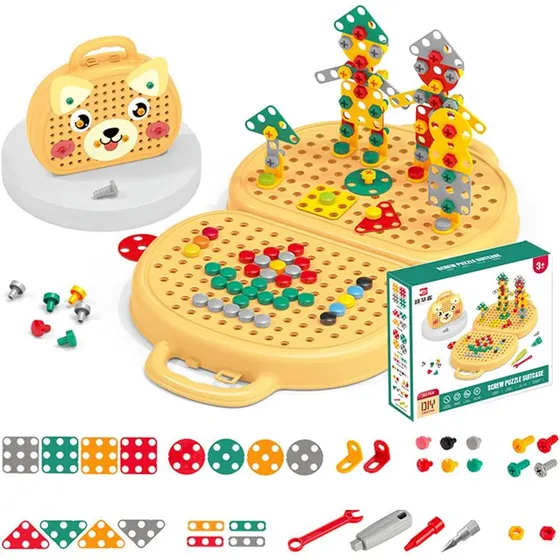Kit Herramienta Niños Con Taladro Juego 3d