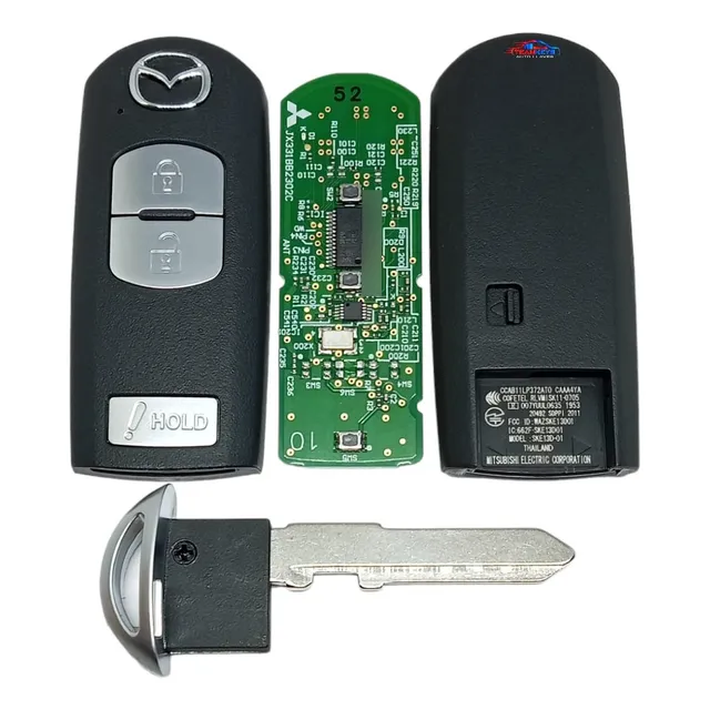Llave Control Chip Mazda 2 Cx3 Cx5 Proximidad D01/d02 3boton