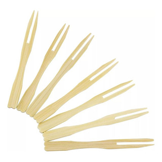 400 Pz Tenedores Desechables De Bambú Para Tarta De Postre 400 Pz Tenedores Desechables De Bambú Para Tarta De Postre