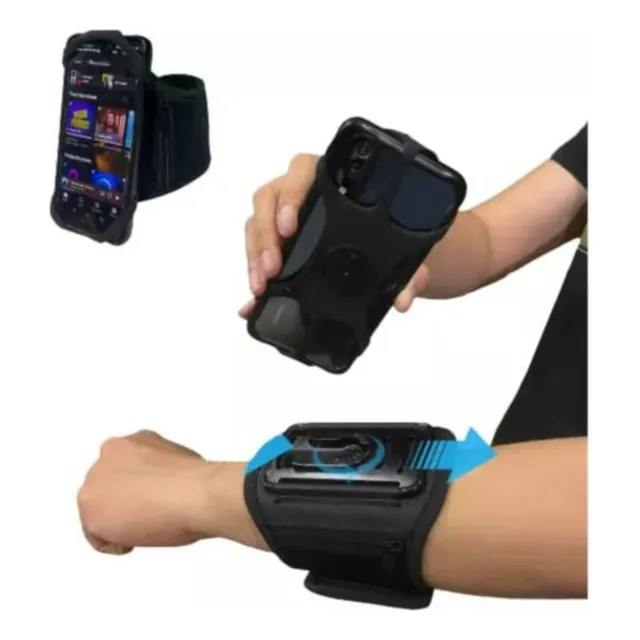 Brazalete Porta Celular Extraíble Gira 360°