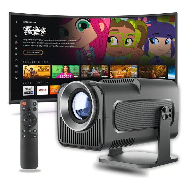 Mini Projetor Android11 Smart Hy320 4k Portátil Tv Celular Cor Preto Mini Projetor Android11 Smart Hy320 4k Portátil Tv Celular Cor Preto