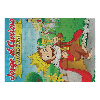 Rompecabezas 117 Piezas Jorge Curioso Mono Real Niños Rompecabezas 117 Piezas Jorge Curioso Mono Real Niños