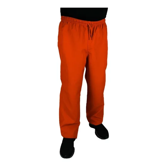Calça De Oxford Com Cintura Em Elástico