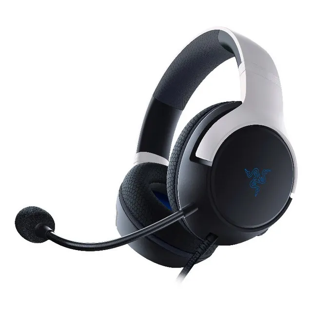 Audifonos Gamer Alambrico Razer Kaira X Auricular Multiplataforma PS4 PS5 PC Color Blanco / Negro