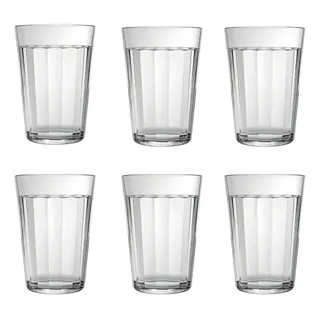 Jogo 6 Copo Americano Em Vidro Long Drink 300ml Nadir Jogo 6 Copo Americano Em Vidro Long Drink 300ml Nadir