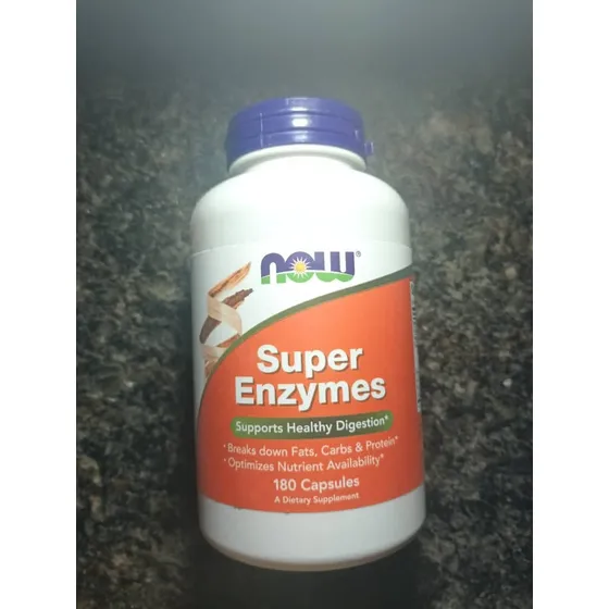 Super Enzimas Digestivas Now 180 Capsulas