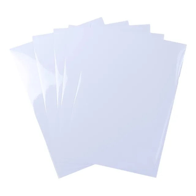 20 Hoja Papel Adhesivo Vinilo Imprimible Transparente Solo X