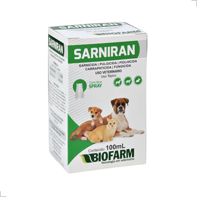 Azul Pet Antipulgas E Sarna 100ml Para Cães E Gatos