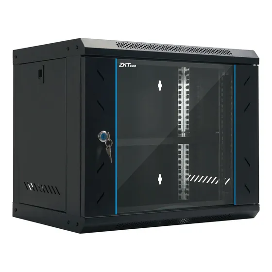 Rack 4u Zkteco 5404a Acero Wall Puerta De Vidrio