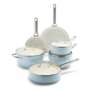 Conjunto De Panelas Greenpan Padova 10 Peças Cerâmico Antiad