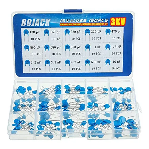 Kit De Surtido De Capacitores Cerámicos Dip De Alta Te...
