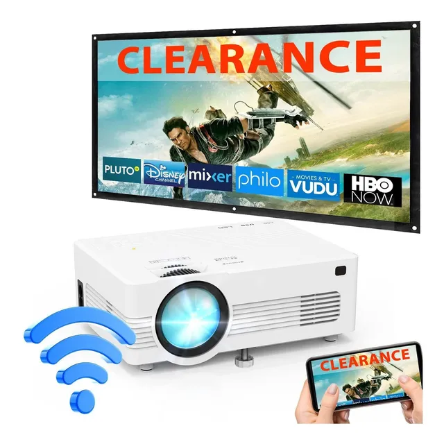 Proyector Wifi Pelicula Portatil Mini Espejo Inalambrico