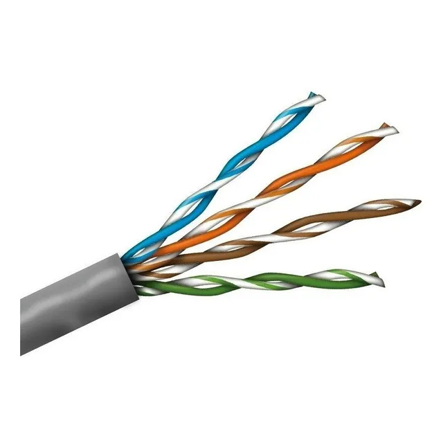 50 Metros Cable Utp Cat5e Exterior Negro Cca Con Fichas Rj45