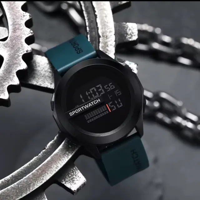 Reloj Sportwatch Unisex Azul Rojo Negro Verde Gris.