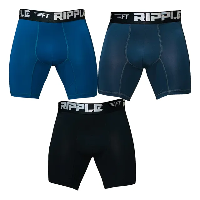 Combo X3 Boxer Hombre Largo Microfibra Lisa Ripple Original