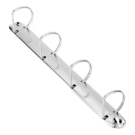 Garra Para Fichário A4 04 Argolas D 25mm - Prata Cor Prateado