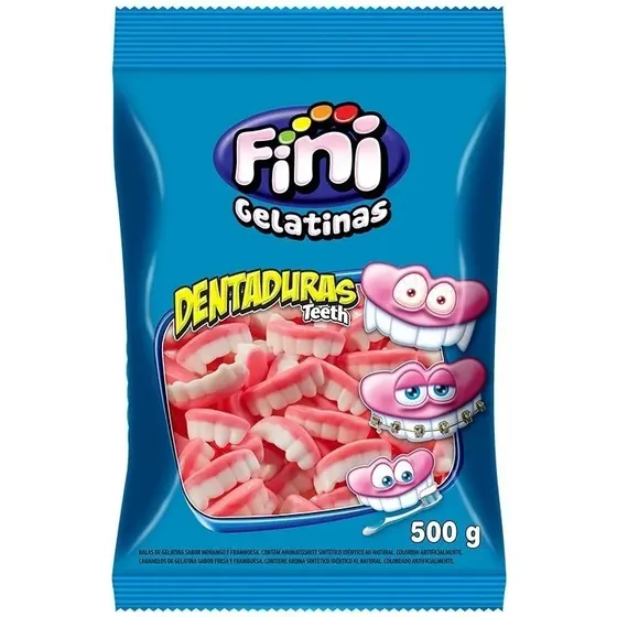 Caramelos de Gelatina Dentadura 500g Fini | Cuotas sin interés