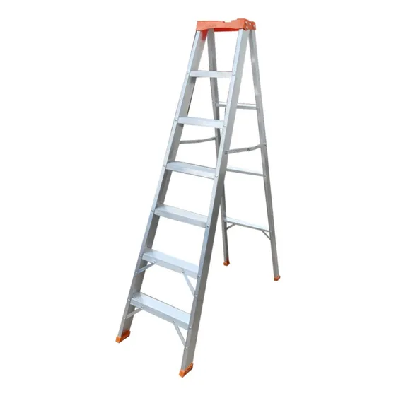 Escalera Tijera 6 Peldaños 7 Pasos Con Tapa Plástica 210cm