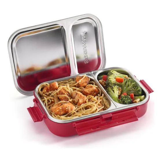Caja De Bento De Acero Inoxidable Para Hombres, 24 69b7w