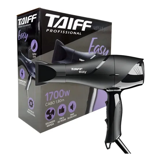 Secador De Cabelo Profissional Taiff Easy 1700w - 110v